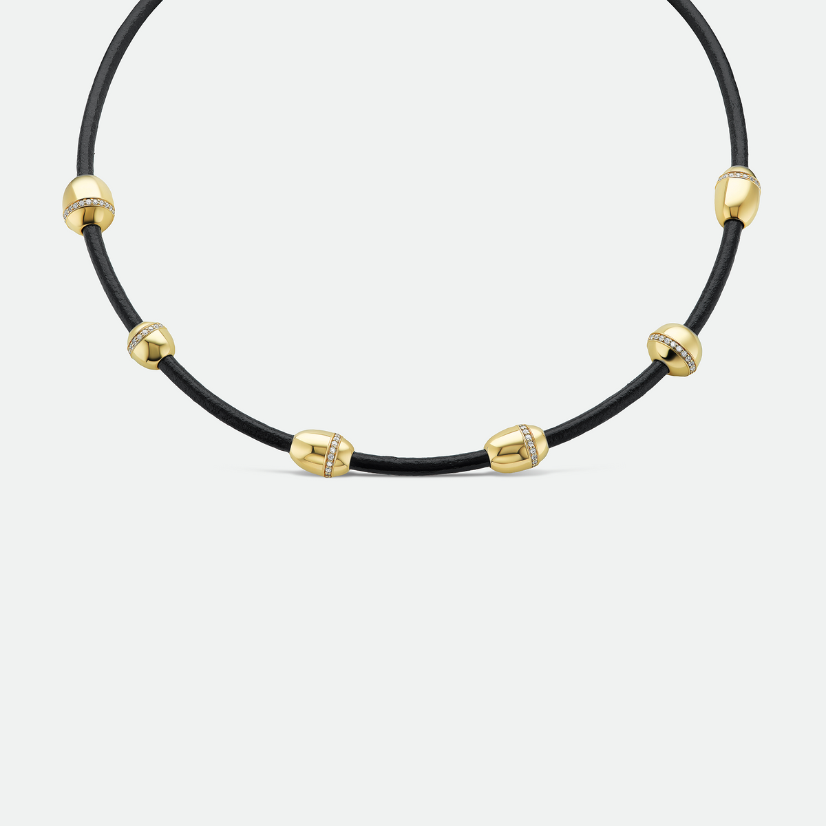 Leather Bead Choker