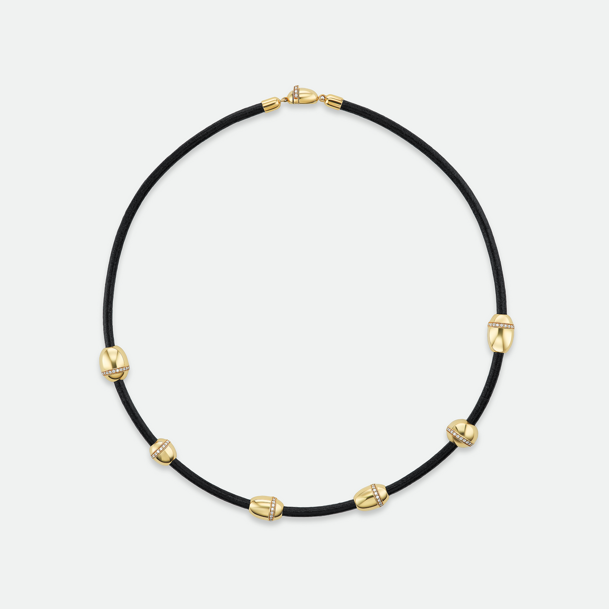 Leather Bead Choker